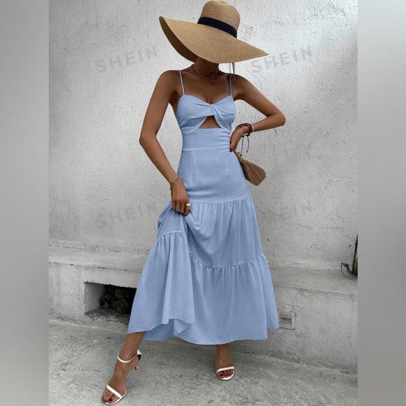 Light blue maxi sundress - Picture 5 of 6